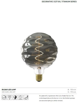 XXL SPECIAL ORGANIC BILBAO LED BULBS