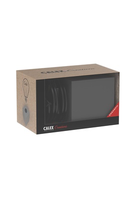 Tischlampe E27 Grau mit Textilkabel